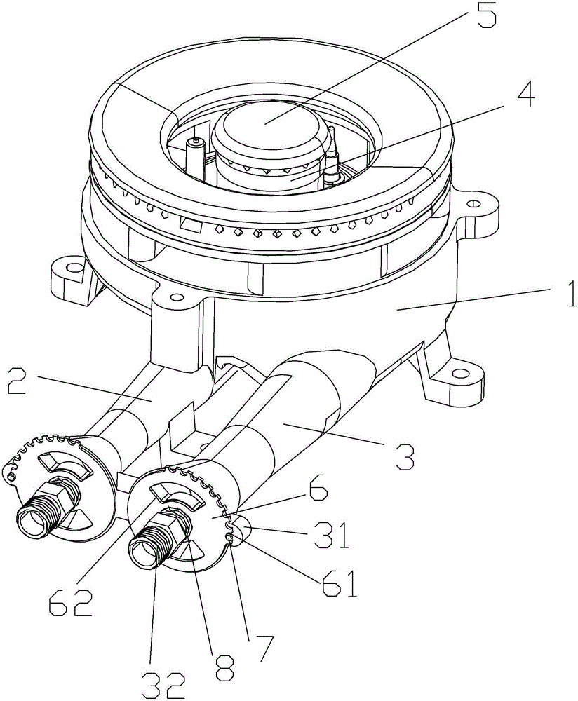 Gas furnace head