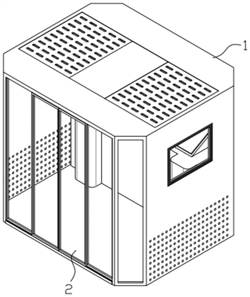 An integrated fresh air device for an immersive financial warehouse