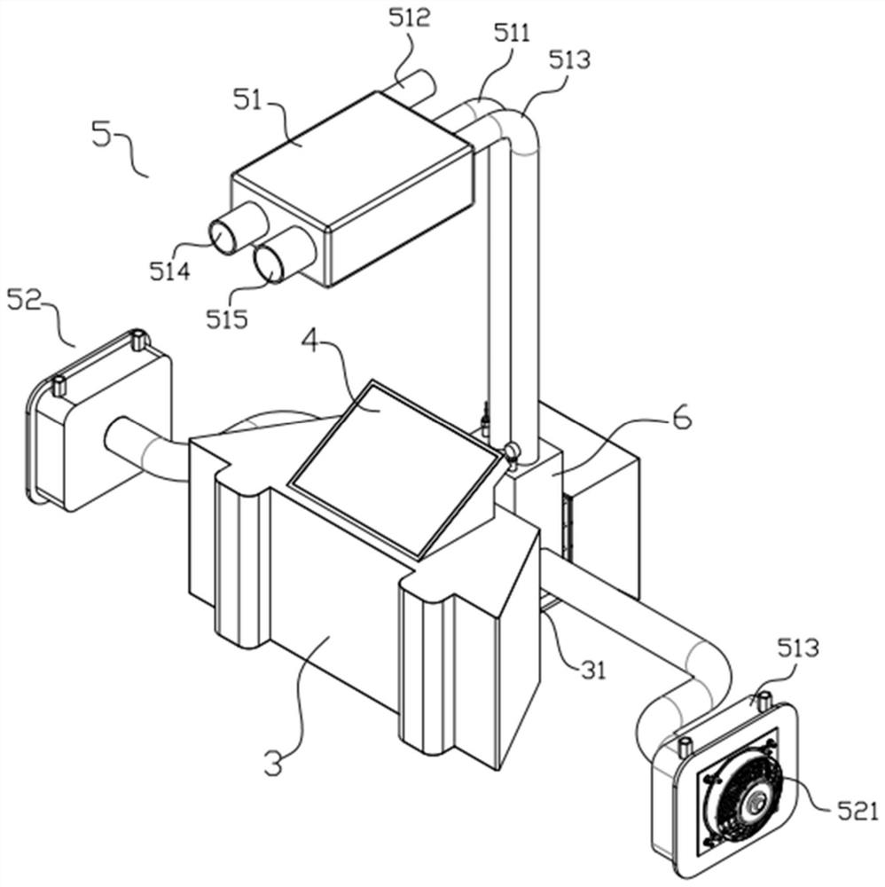 An integrated fresh air device for an immersive financial warehouse