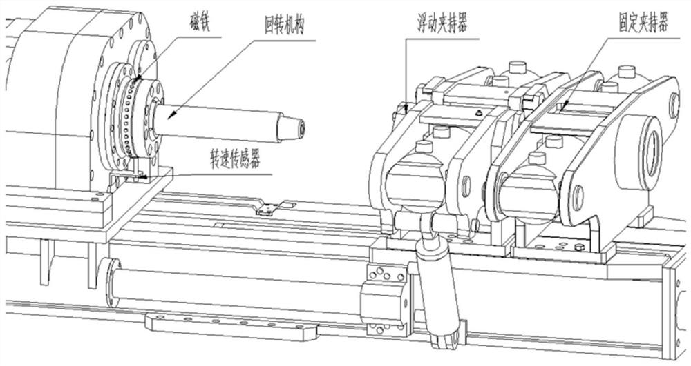 Drilling machine rotating speed monitoring system, control method and application method