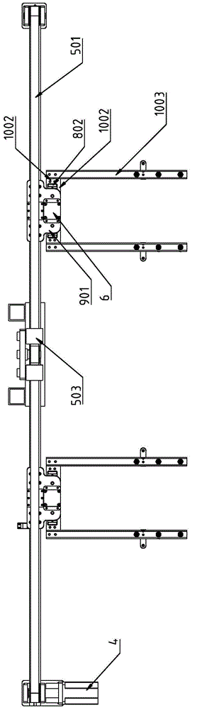 Punching machine mechanical arm device