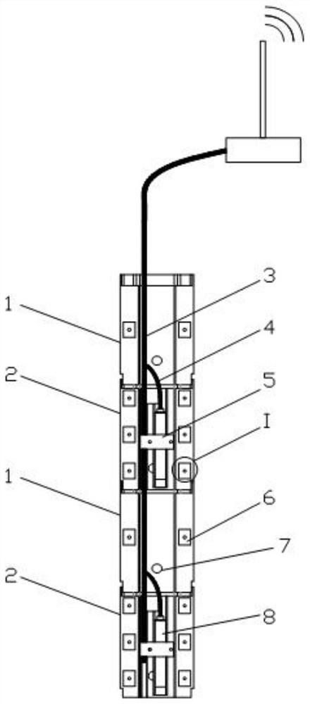 Sailing type marine strong magnetic surface-mounted surface seawater temperature measuring device and measuring method