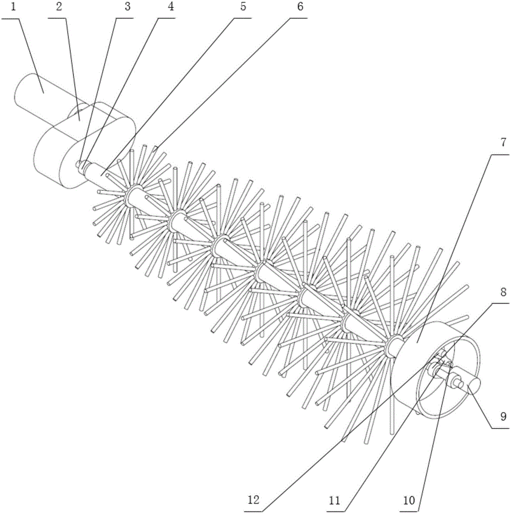 Crank-rocker roll-vibrating mechanism for picking Chinese wolfberry fruit