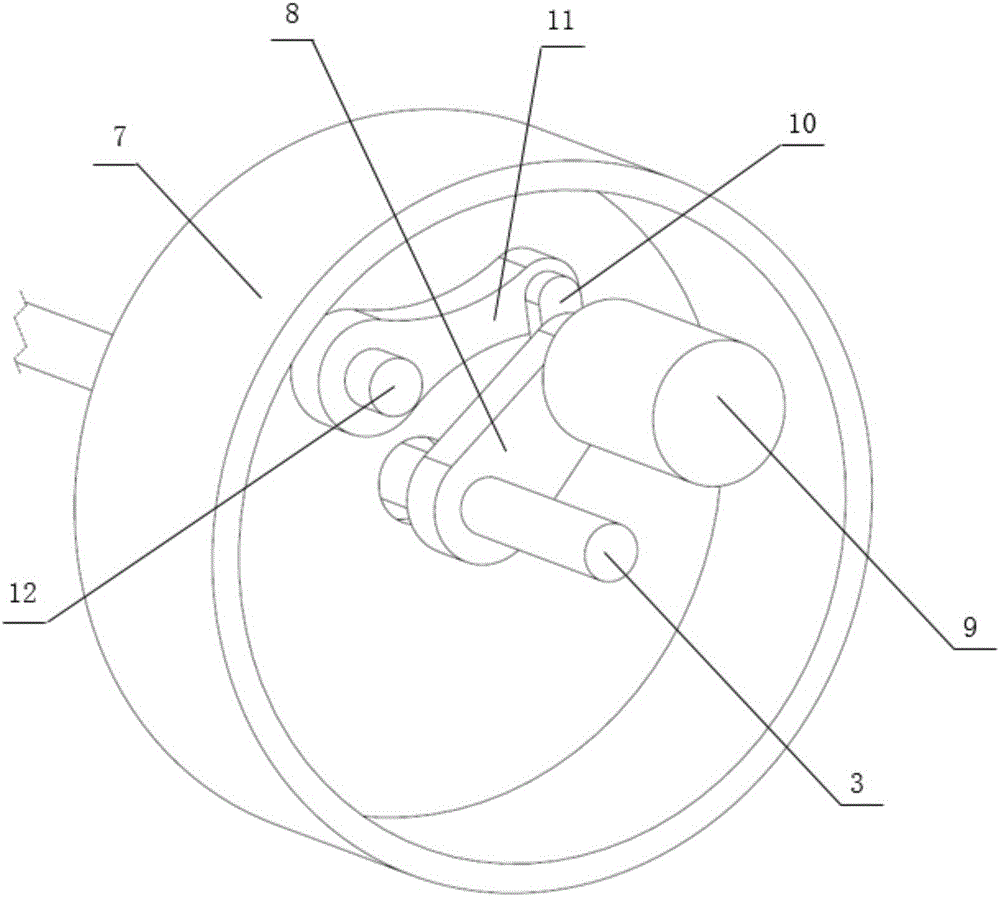 Crank-rocker roll-vibrating mechanism for picking Chinese wolfberry fruit