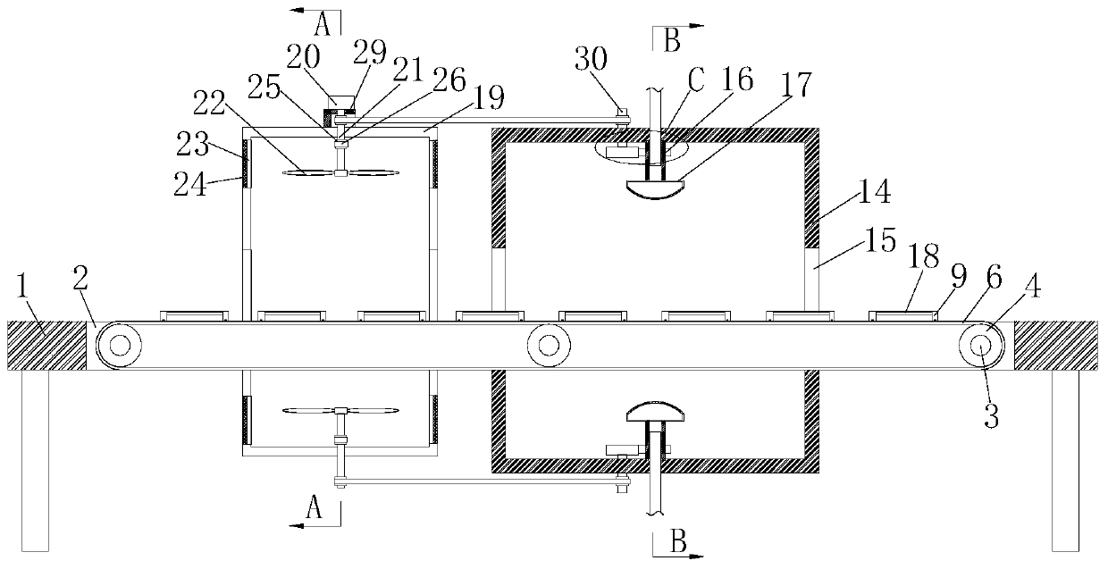 Mechanical mold spraying device