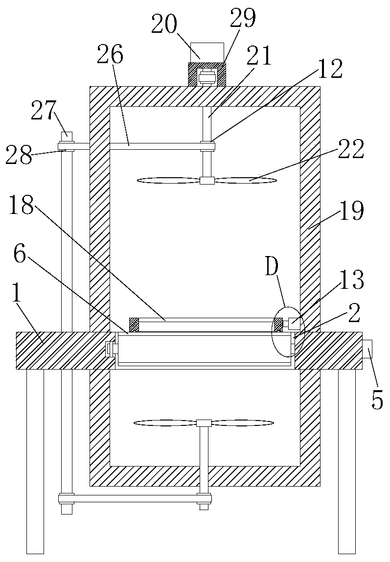 Mechanical mold spraying device