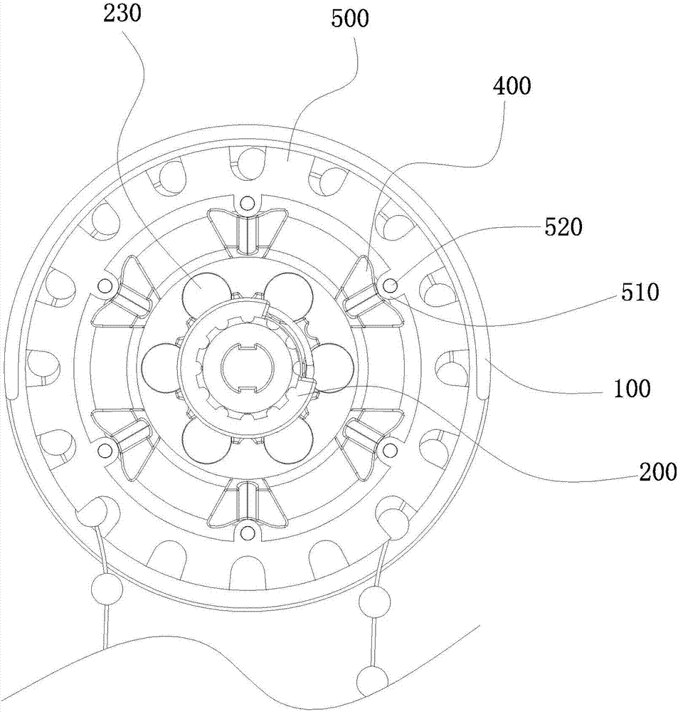 Curtain bead-pull driving device