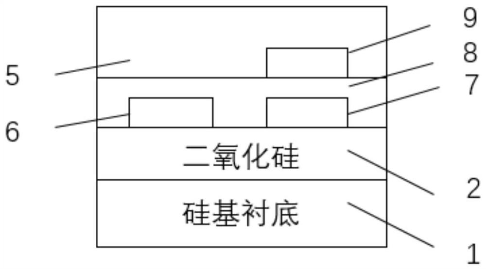 Inclined grating type polarization beam splitter applying slit waveguide structure and manufacturing method