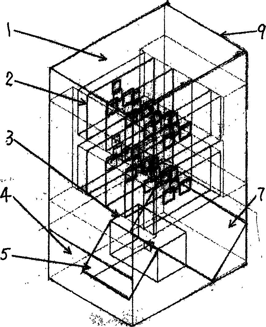 Virtual measuring method for determining characteristic curve of air duct for electronic equipment