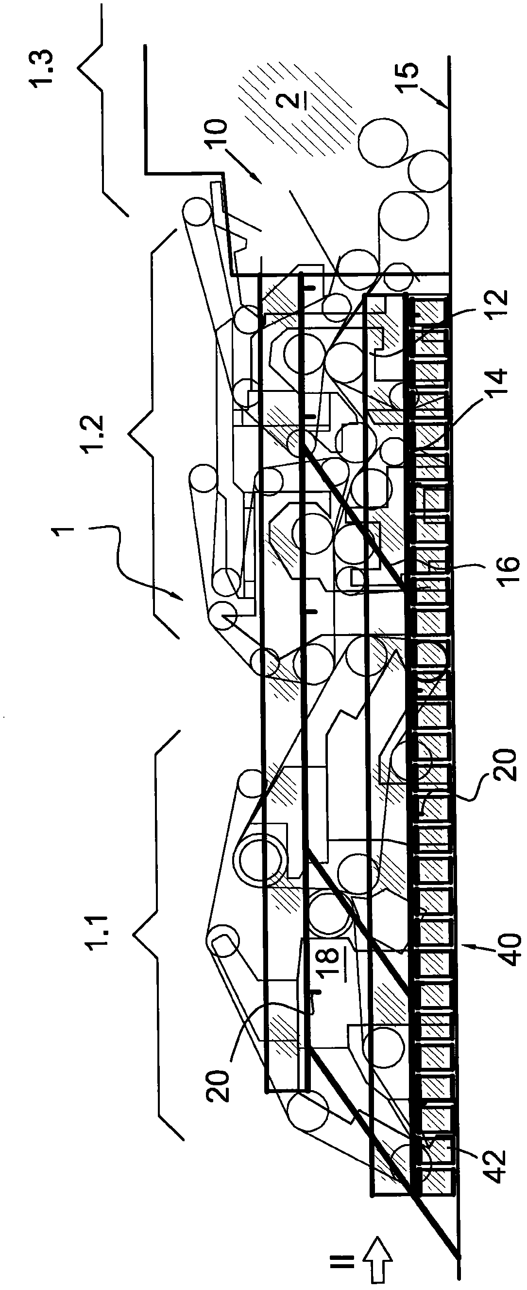 Service platform arrangement for a fiber web machine