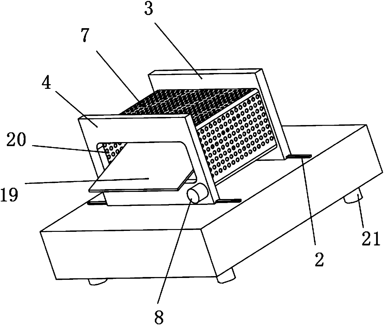 Straw impurity removal device