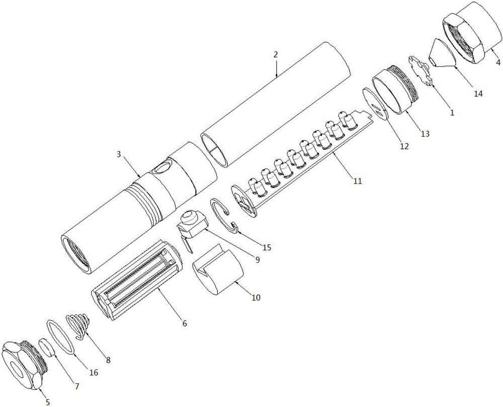 LED handheld illuminating device