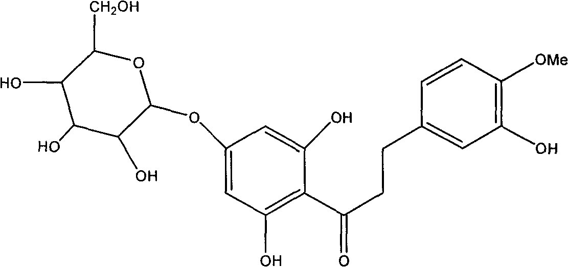 Hesperetin dihydrochalcone-7-O-glucoside and preparation method and application thereof