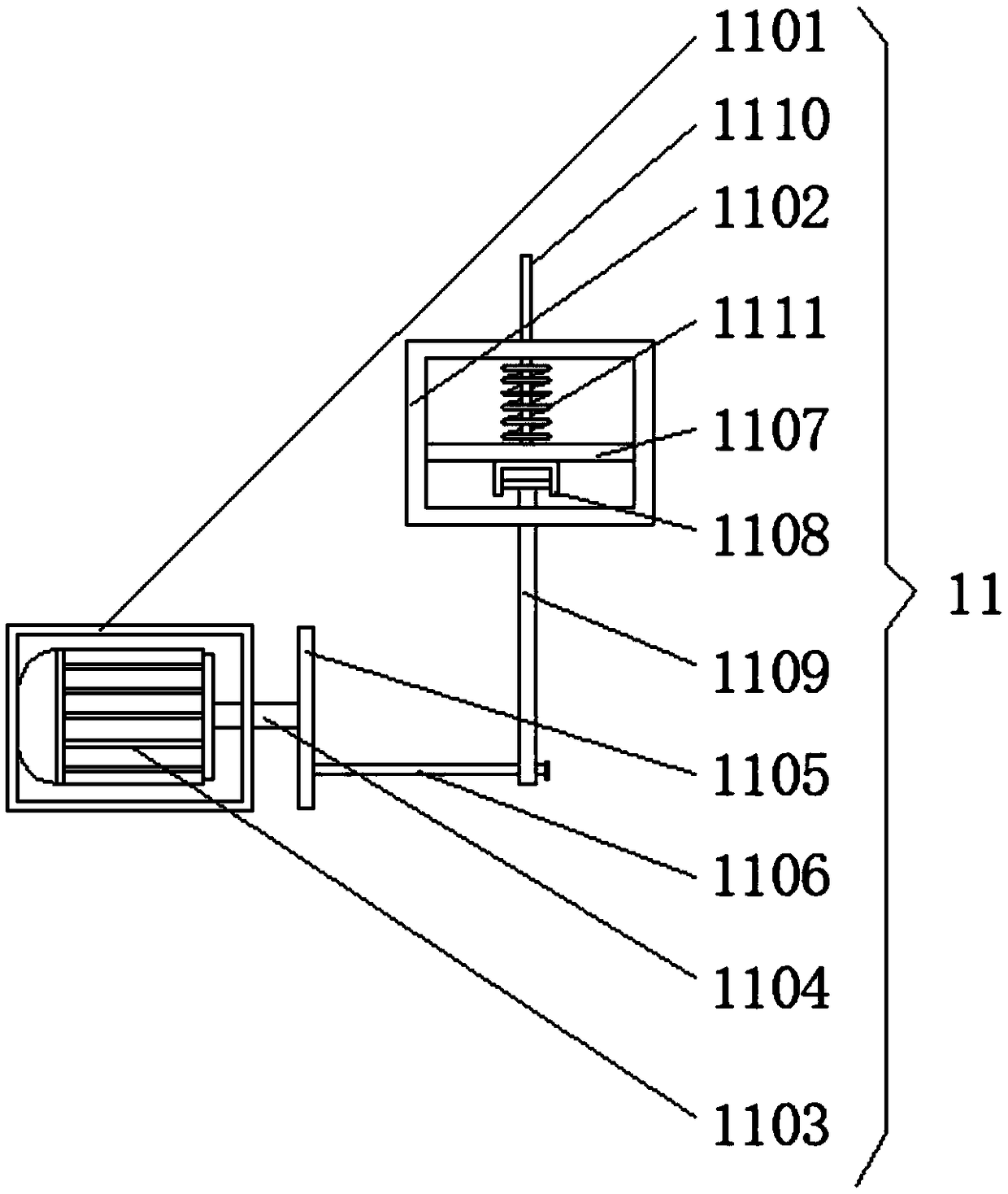 Molding device of vibration mechanism of multifunctional fitness massager