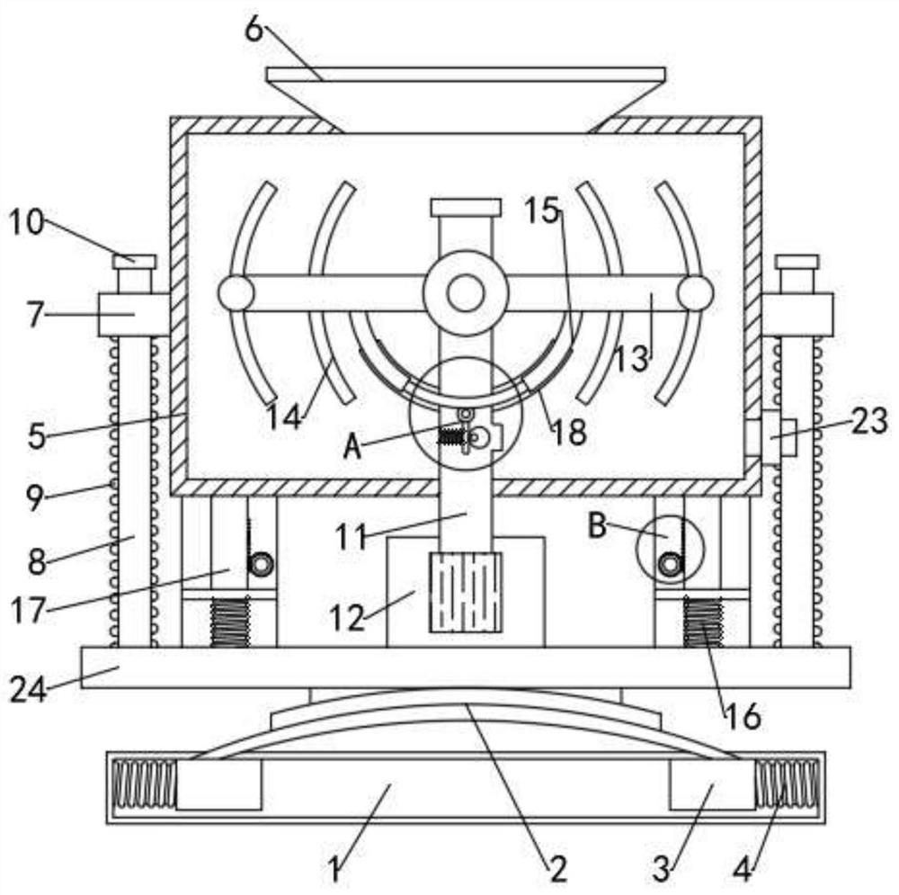 Stirring device for desulfurization and denitrification