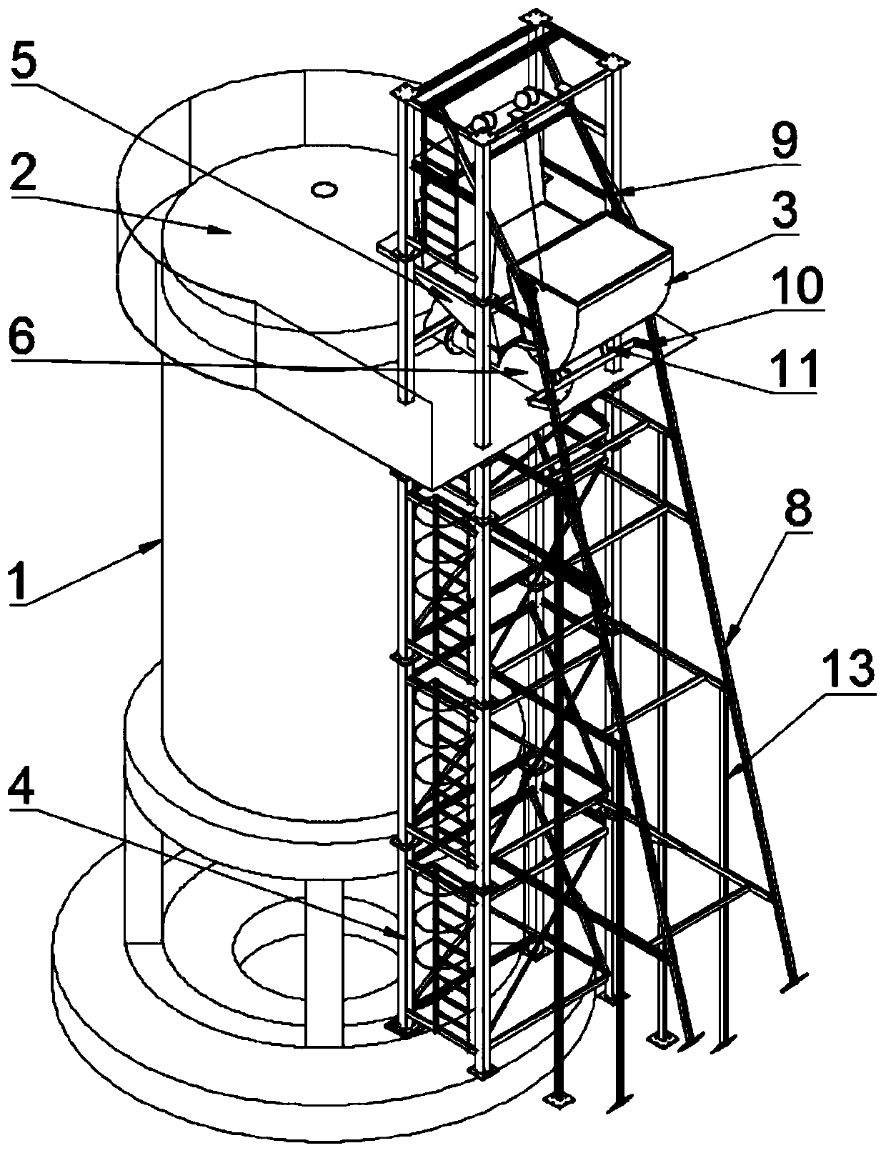 Domestic garbage processing device