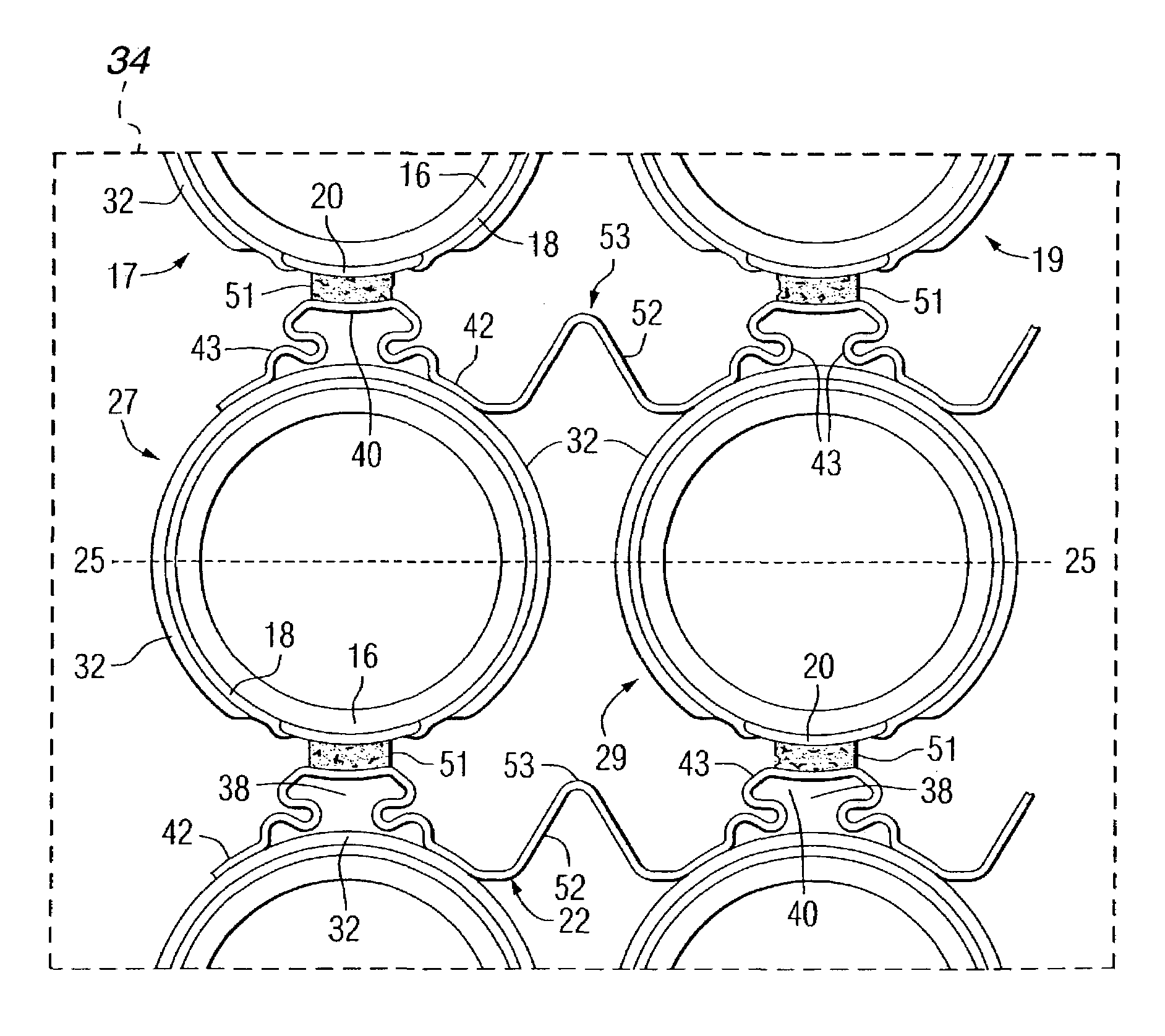 Combination nickel foam expanded nickel screen electrical connection supports for solid oxide fuel cells