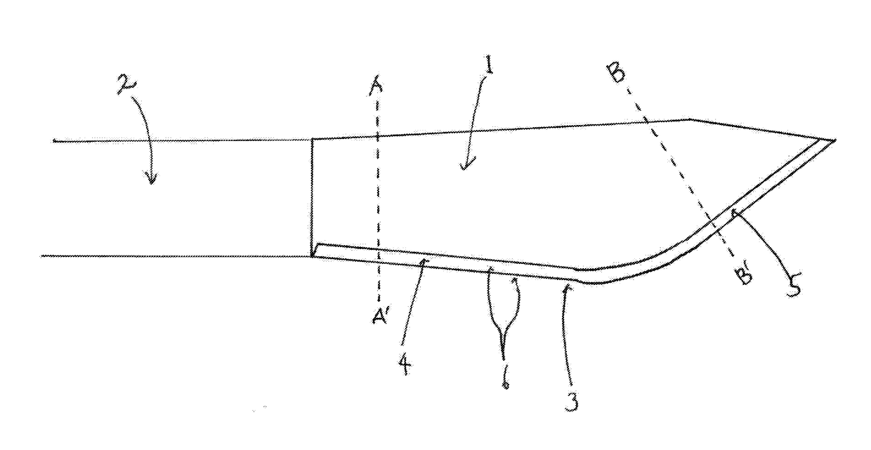 Skin surgery knife