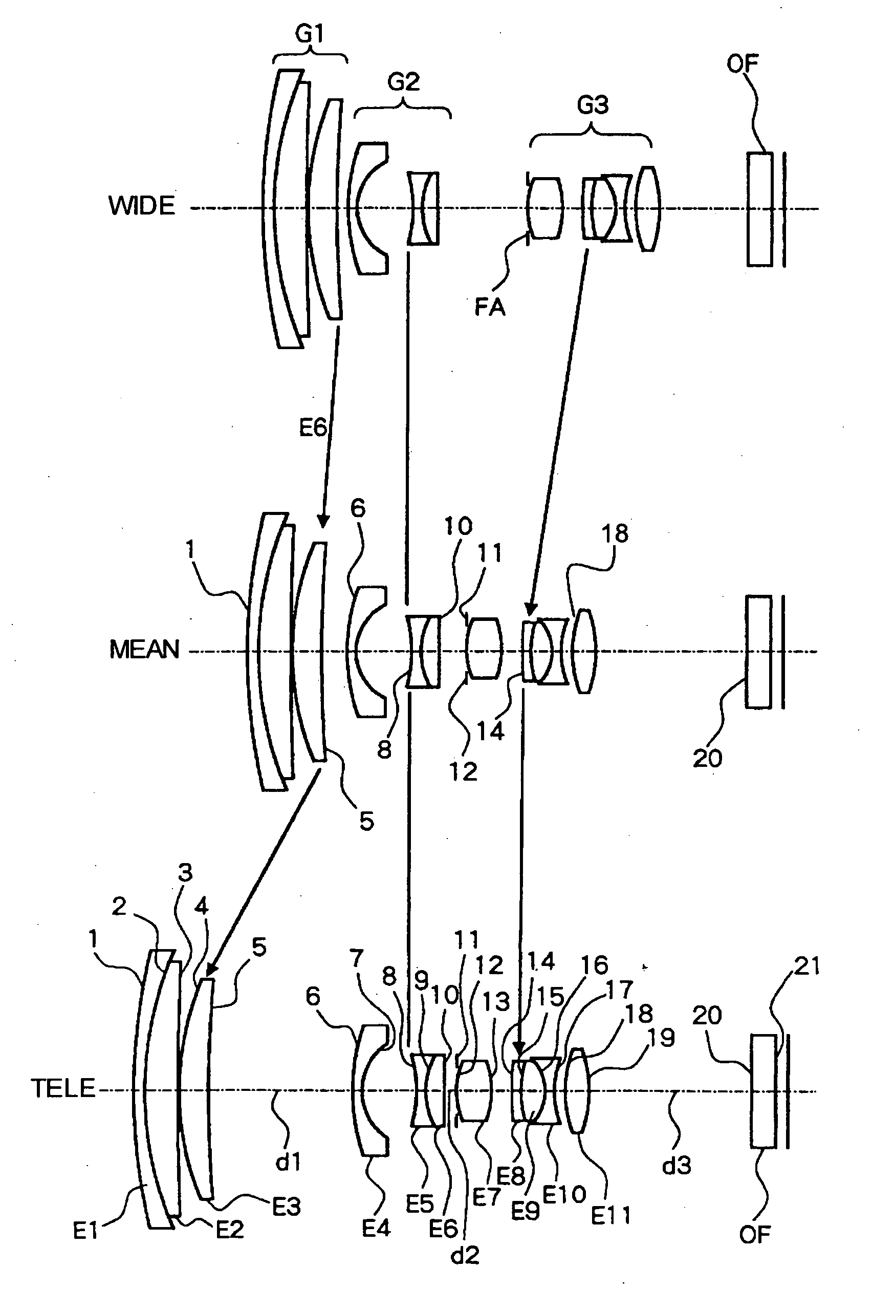 Zoom lens, camera, and mobile information terminal