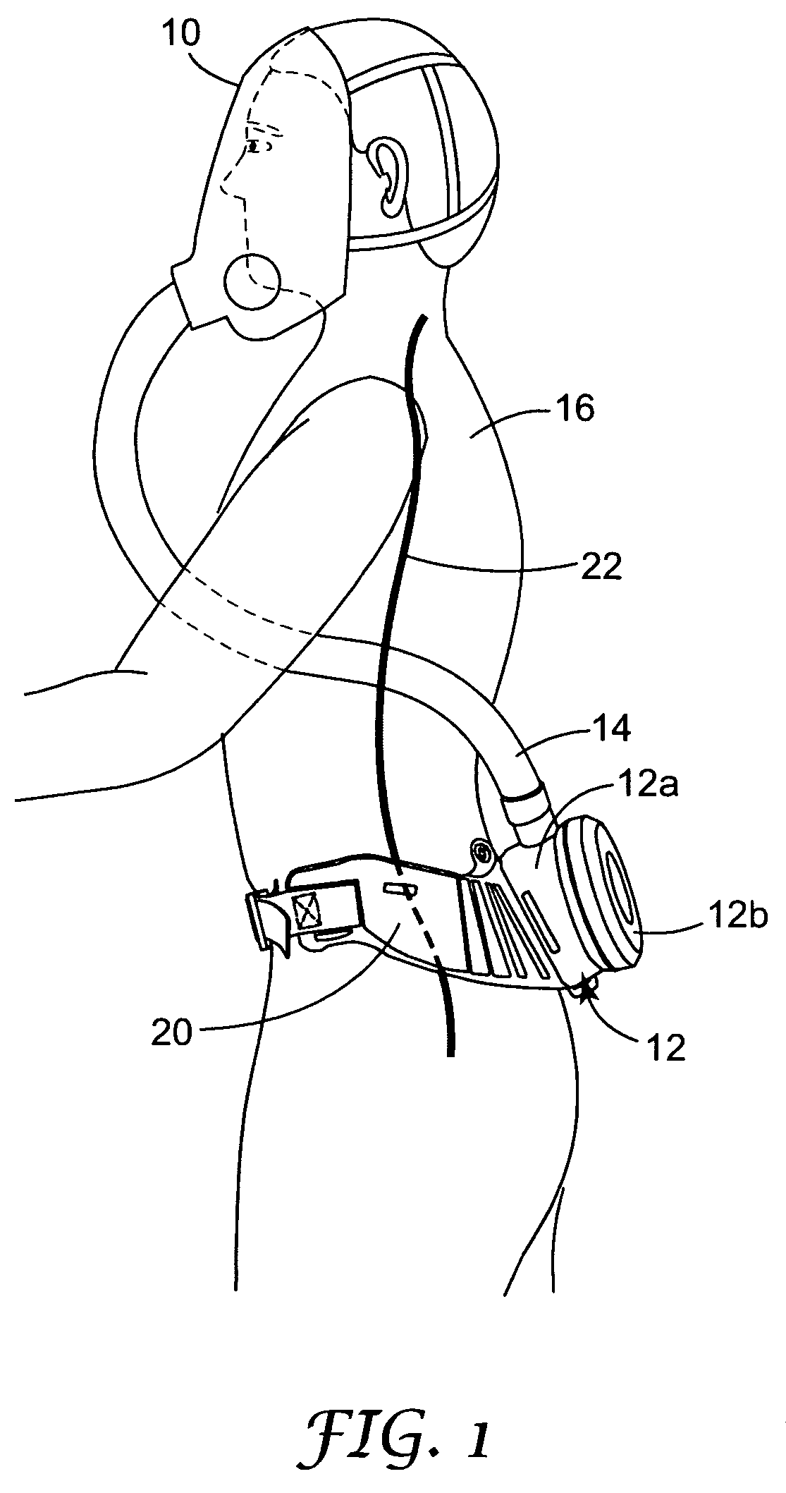 Respiratory component mounting assembly