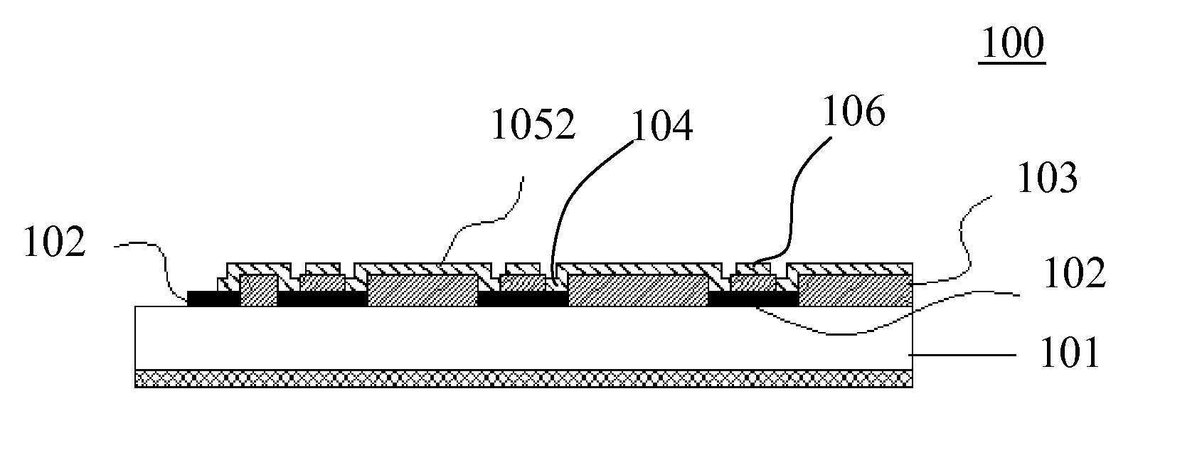 Capacitive touch panel structure with high optical uniformity