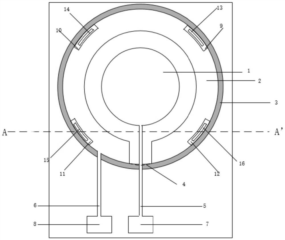 A Constraint Release Type Differential Piezoelectric Ultrasonic Transducer Chip and Its Working Method