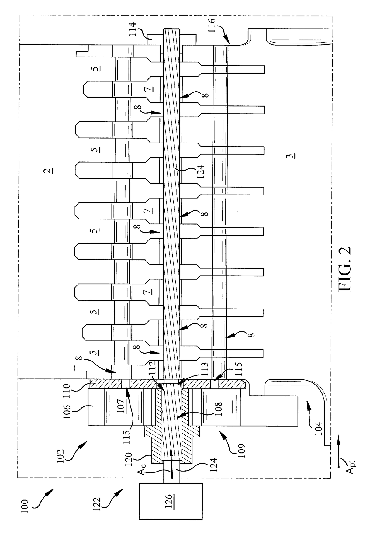 Machining system for turbomachine dovetail