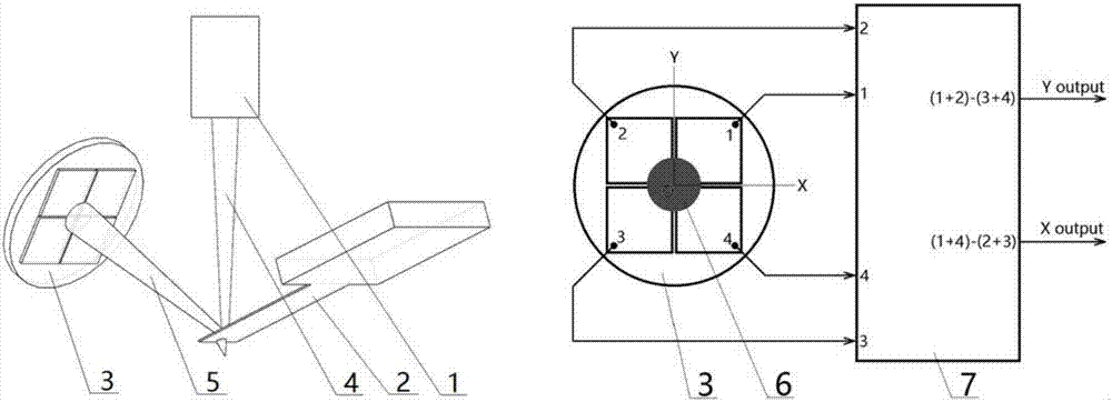 Novel scanning probe microscope detecting method and system