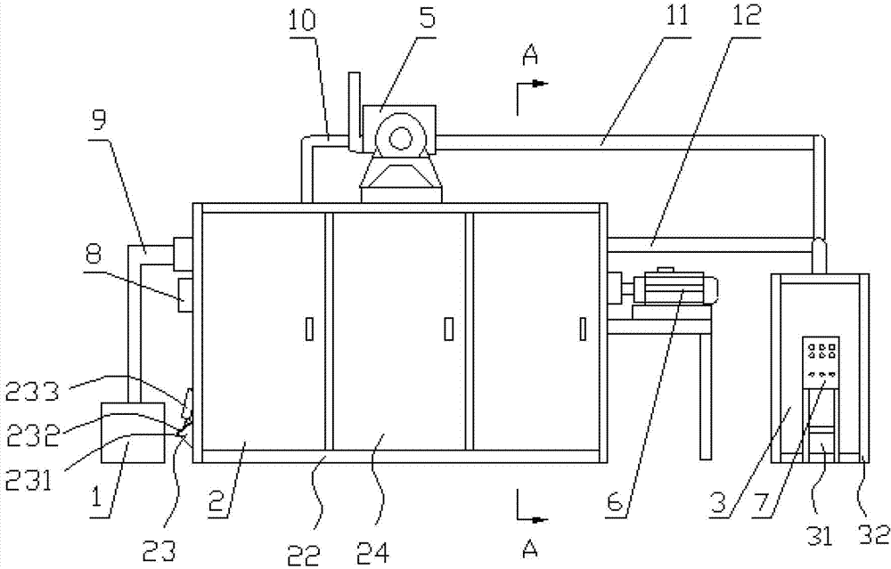 Large-down separation unit