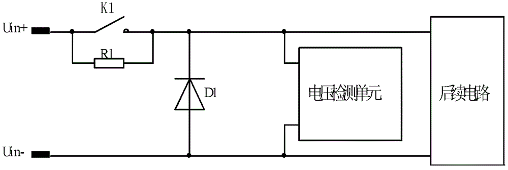 An input circuit for anti-reverse polarity protection