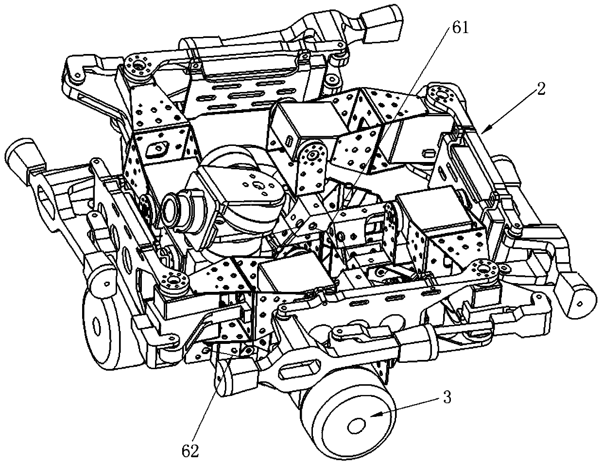 Wheel leg type multi-mode patrol inspection and rescue robot