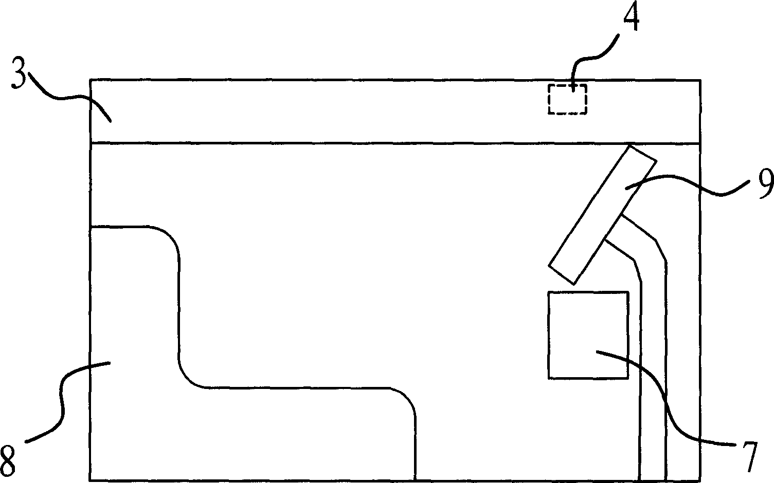 Passenger flow state control system of aerial minitype rail train