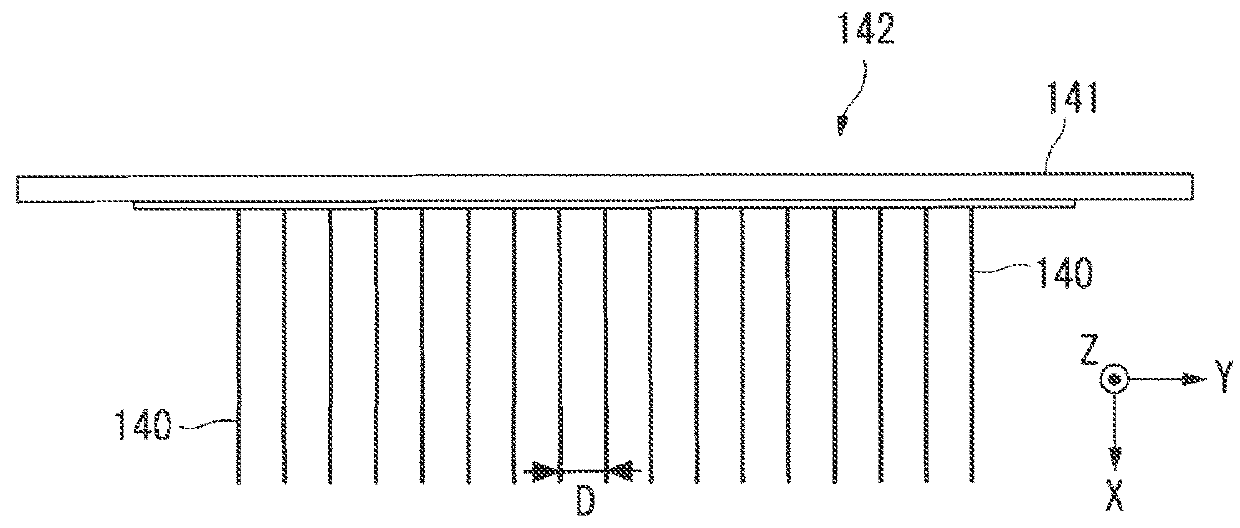 Fiber-reinforced resin material, molded article, method and device for manufacturing fiber-reinforced resin material, and fiber bundle group inspection device