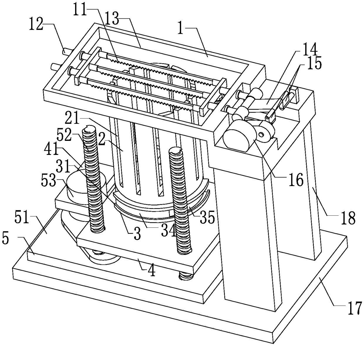 A kind of agricultural firewood chopping device