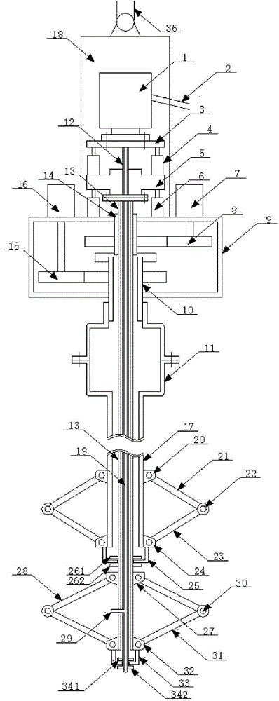 Reducing swing-injected agitating pile