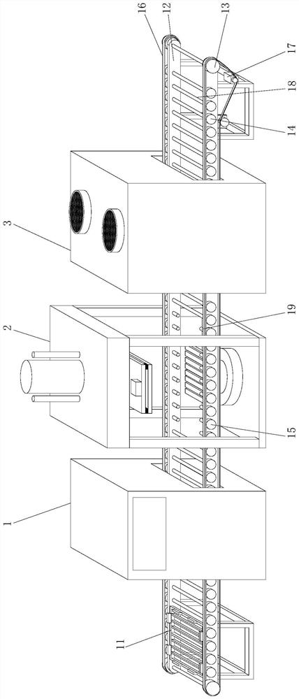 Processing production system for elevator composite counterweight filler