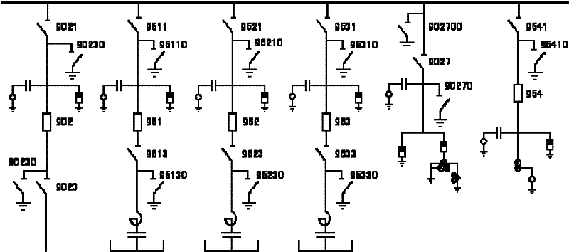 Laser detection display for judging actual position of power knife switch