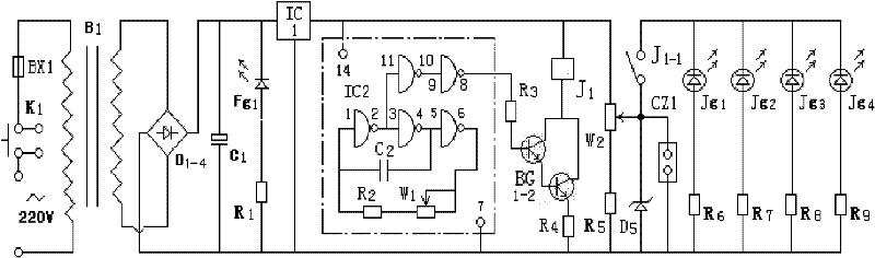 Laser detection display for judging actual position of power knife switch