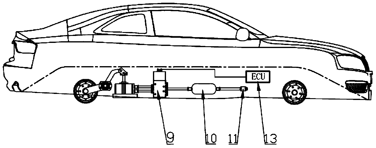 Wheel active retraction system of unmanned driving system test platform dummy vehicle