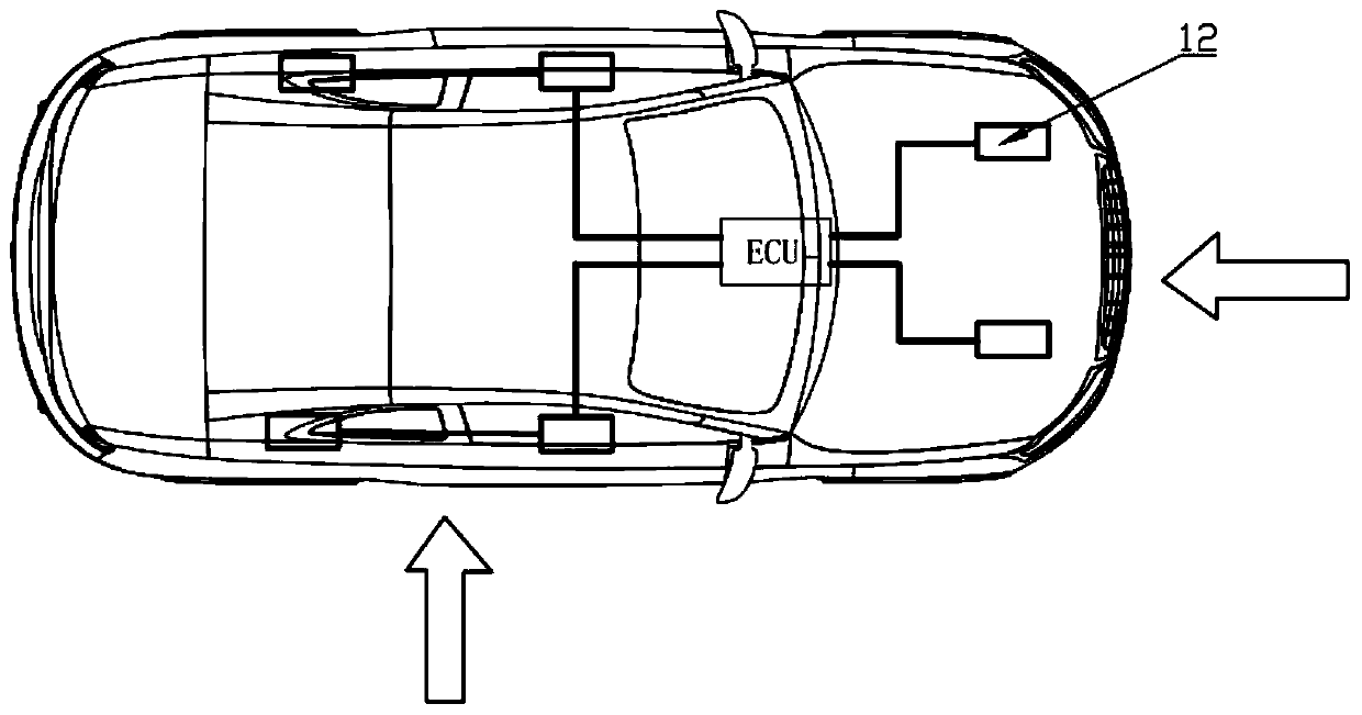 Wheel active retraction system of unmanned driving system test platform dummy vehicle