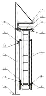 Weather-resistant intelligent lane-changing connection system for photovoltaic panel cleaning robot