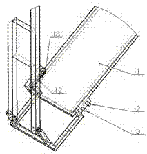 Weather-resistant intelligent lane-changing connection system for photovoltaic panel cleaning robot