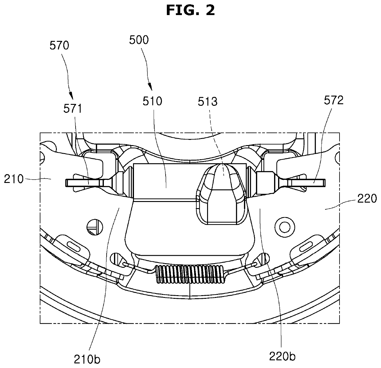 Drum brake device for vehicle