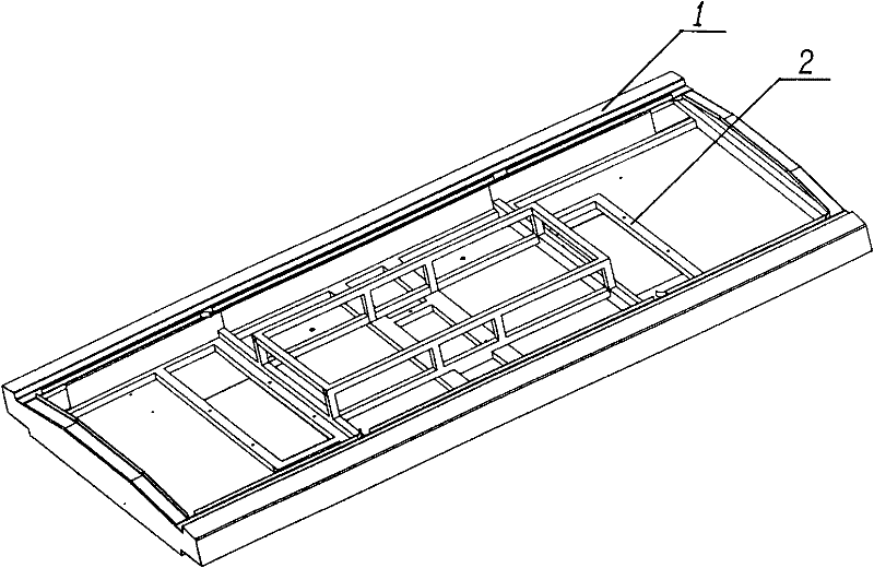 Aluminum shell of track compartment air conditioning unit