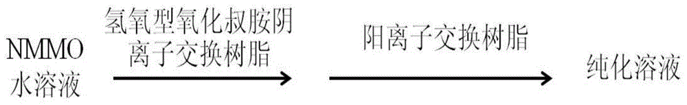 Oxyhydrogen type tertiary amine oxide anion exchange resin, preparation method thereof and purification method of NMMO (N-methylmorpholine N-oxide) aqueous solution