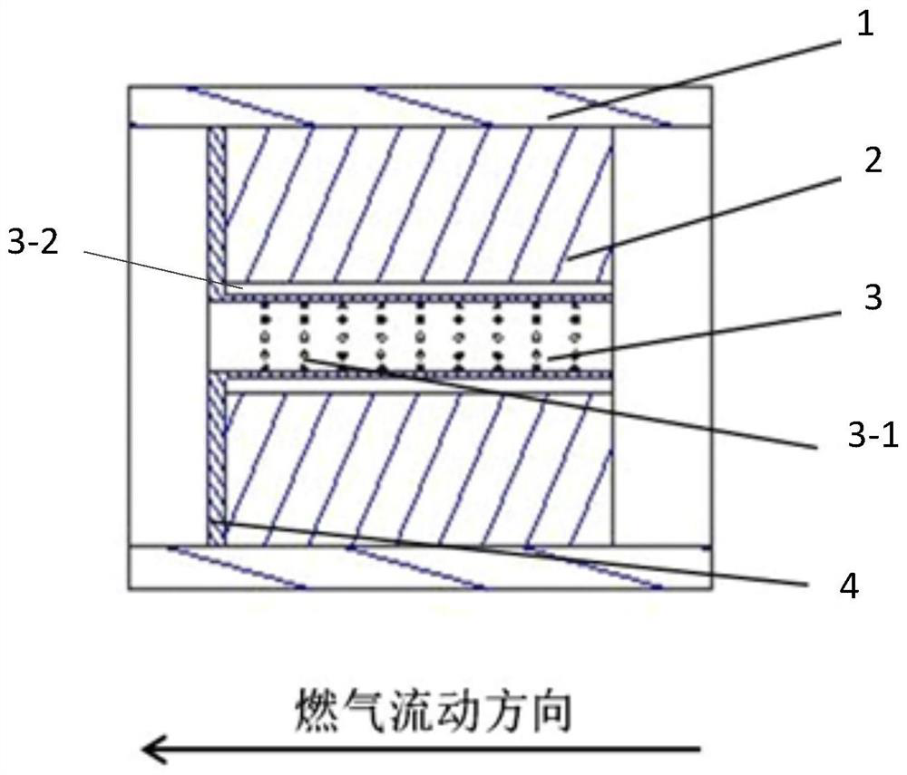 Combustion flow stabilizing device of solid propellant and solid engine combustion generator