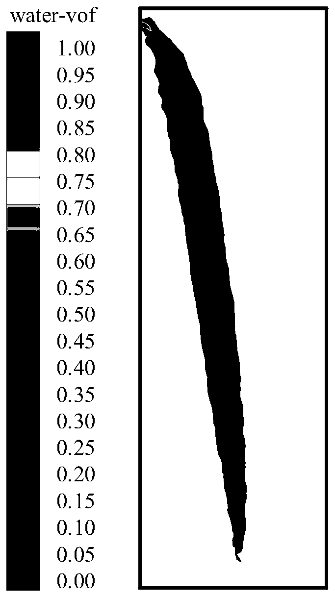 Boundary-free swimming pool water drop flow calculation method