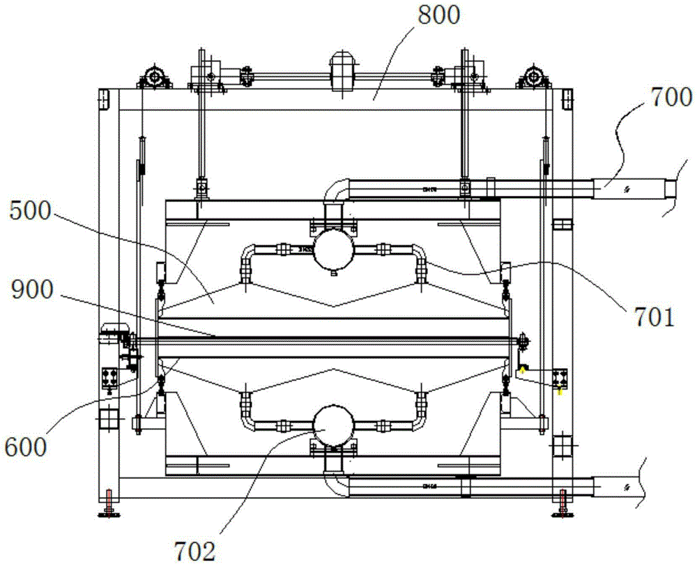 Cooling system for tempered glass and cooling method thereof