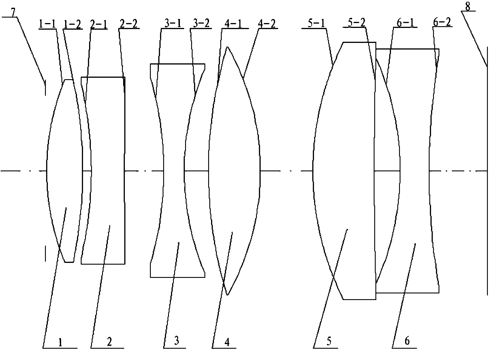 Large-viewing-field and high-precision star sensor optical system