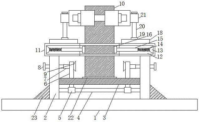 Fixing support applicable to sensors of different sizes